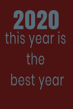Paperback 2020 this year is the best year: 2020 Book