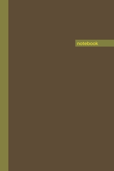 Paperback Notebook: Lined Notebook Journal - Umber, Moss Green, Yellow Pear - 120 Page 6 x 9 Resource and Novelty Gift - Diary, Planner, O Book