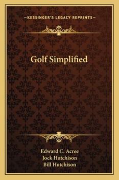 Paperback Golf Simplified Book