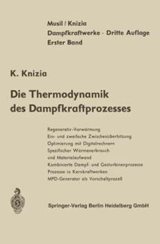 Paperback Die Thermodynamik Des Dampfkraftprozesses [German] Book