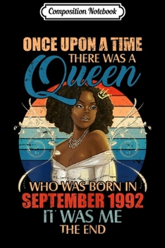 Composition Notebook: Womens Queen Was Born In September 1986 33rd Birthday Gifts Journal/Notebook Blank Lined Ruled 6x9 100 Pages