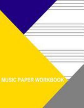 Paperback Music Paper Workbook: 4 Staves Book