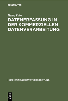 Hardcover Datenerfassung in der kommerziellen Datenverarbeitung [German] Book