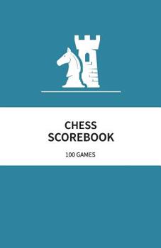 Paperback Chess Scorebook 100 Games: 80 Moves Chess Notation Book Teal Book