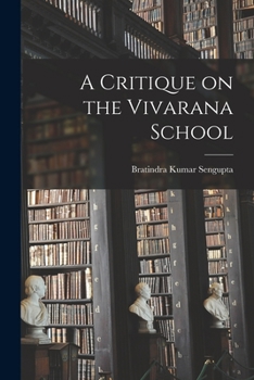 Paperback A Critique on the Vivarana School Book