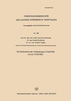 Paperback Die Hydratation Der Verbindungen 3 Cao.Sio2 Und β-2 Cao.Sio2 [German] Book