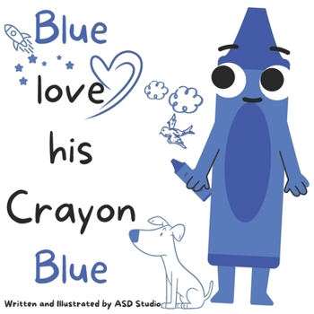 Paperback Blue love his Crayon Blue Book