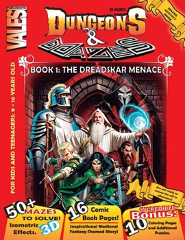 Paperback Dungeons & Mazes Activity Book: Book 1: The Dreadskar Menace Book