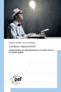 Paperback Corpus separatum [French] Book