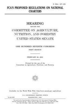 Paperback FCA's proposed regulations on national charters Book