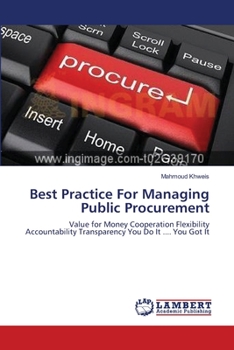 Paperback Best Practice For Managing Public Procurement Book