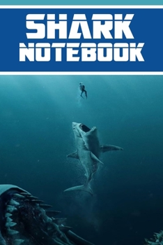 Paperback shark notebook: wonderful Blank Lined Gift notebook For shark lovers Book