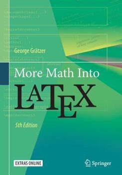 Paperback More Math Into Latex Book