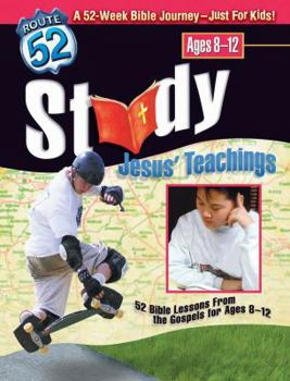 Paperback Study Jesus' Teachings: 52 Bible Lessons from the Gospels for Ages 8-12 Book