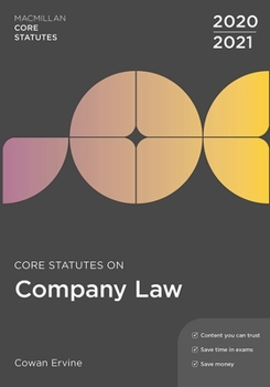 Paperback Core Statutes on Company Law 2020-21 Book