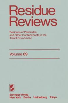 Paperback Residue Reviews: Residues of Pesticides and Other Contaminants in the Total Environment Book