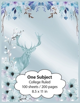 Paperback One Subject College Ruled 100 sheets / 200 pages 8.5x11 in: One Subject Notebook, College Ruled 100 sheets / 200 pages 8.5x11 in, Amazing Nature Pic C Book