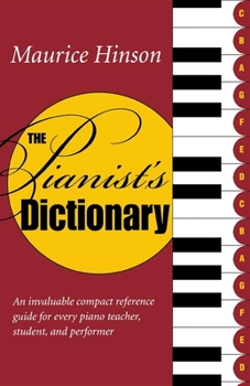 Paperback The Pianist's Dictionary Book