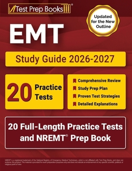 Paperback EMT Study Guide 2026-2027: 20 Full-Length Practice Tests and NREMT Prep Book [Updated for the New Outline] Book