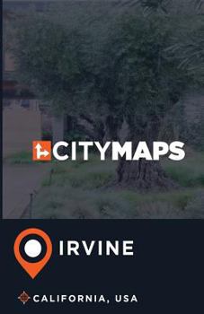 Paperback City Maps Irvine California, USA Book