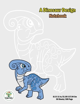 Paperback A dinosaur Design Notebook: Notebook size 8.5x11 in. for kids boys&girl who like dinosaur to handwriting and Have dinosaur pic on background. Book