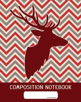 Composition Notebook: College Ruled | Dear On Geometric Pattern | Back to School Composition Book for Teachers, Students, Kids and Teens | 120 Pages, 60 Sheets | 8 x 10 inches