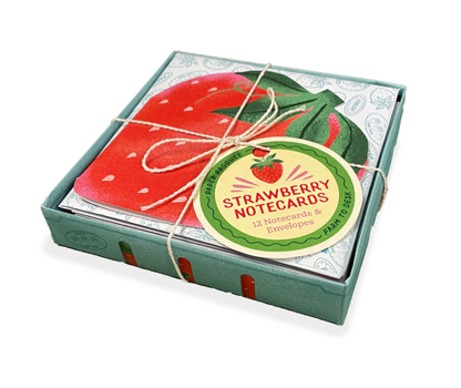 Misc. Paper Produce Strawberry Notecards: 12 Notecards & Envelopes Book