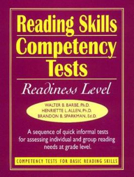 Spiral-bound Reading Skills Competency Tests: Readiness Level Book