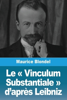 Paperback Le Vinculum Substantiale d'après Leibniz [French] Book