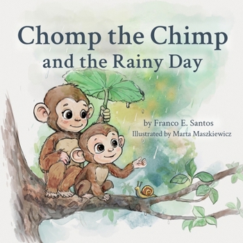 Paperback Chomp the Chimp and the Rainy Day [Large Print] Book