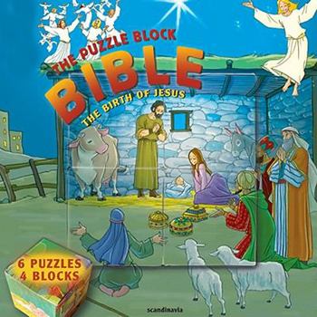 Hardcover The Birth of Jesus: The Puzzle Block Bible Book