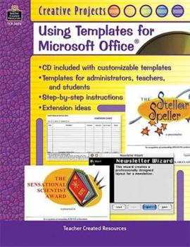 Paperback Creative Projects Using Templates for Microsoft Office [With CDROM] Book