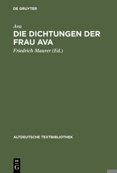 Hardcover Die Dichtungen der Frau Ava [German] Book