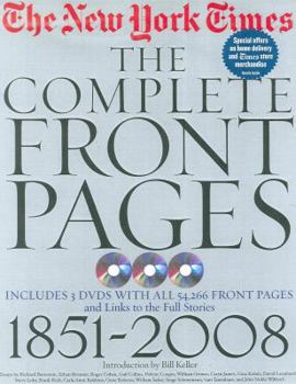 Hardcover New York Times: The Complete Front Pages: 1851-2008 Book