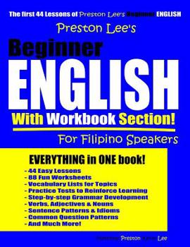 Paperback Preston Lee's Beginner English With Workbook Section For Filipino Speakers Book