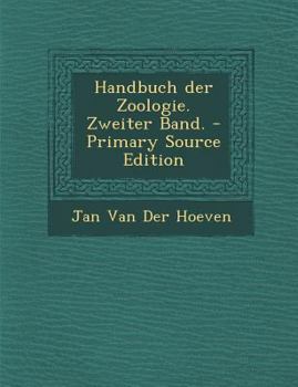 Paperback Handbuch Der Zoologie. Zweiter Band. [German] Book