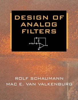 Hardcover Design of Analog Filters Book