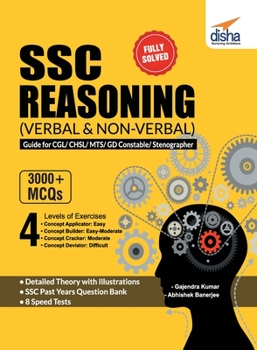 Paperback SSC Reasoning (Verbal & Non-Verbal) Guide for CGL/ CHSL/ MTS/ GD Constable/ Stenographer Book