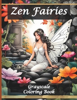 Paperback Zen Fairies Coloring Book: Magical Grayscale Coloring Images of Captivating Fairies for Adults Relaxation & Mindfulness Book