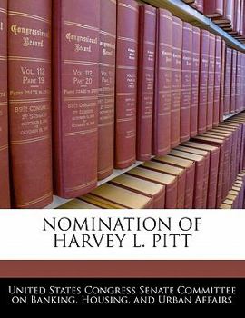Nomination Of Harvey L. Pitt
