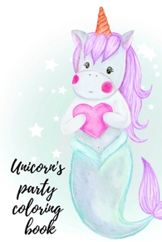 Paperback Unicorn's party coloring book