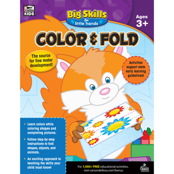 Paperback Color & Fold, Ages 3 - 5: Volume 1 Book