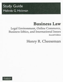 Paperback Business Law: Legal Environment, Online Commerce, Business Ethics, and International Issues Book