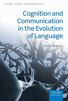 Paperback Cognition and Communication in the Evolution of Language Book