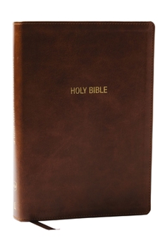 Imitation Leather NKJV Foundation Study Bible, Wide-Margin, Brown Leathersoft, Red Letter Book