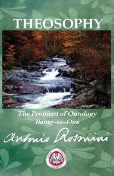 Paperback Theosophy: The Problem of Ontology Being-as-One Book