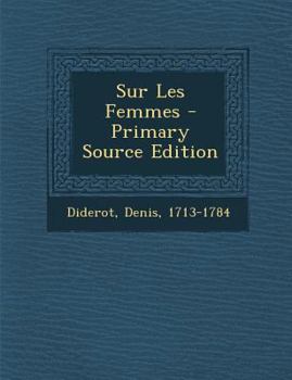 Paperback Sur Les Femmes [French] Book