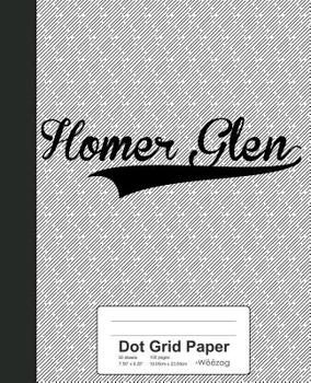 Paperback Dot Grid Paper: HOMER GLEN Notebook Book