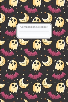 Composition Notebook: 6"x9" Dot Grid Bullet Journal, Dotted Grid Composition Notebook, 100 Dot Grid Pages | Halloween Bullet Journal, Halloween ... kids, teens, boys, girls, school, students