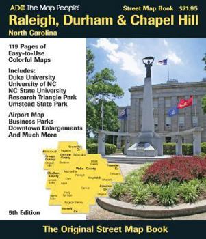 Paperback Raleigh Durham & Chapel Hill NC Atlas Book